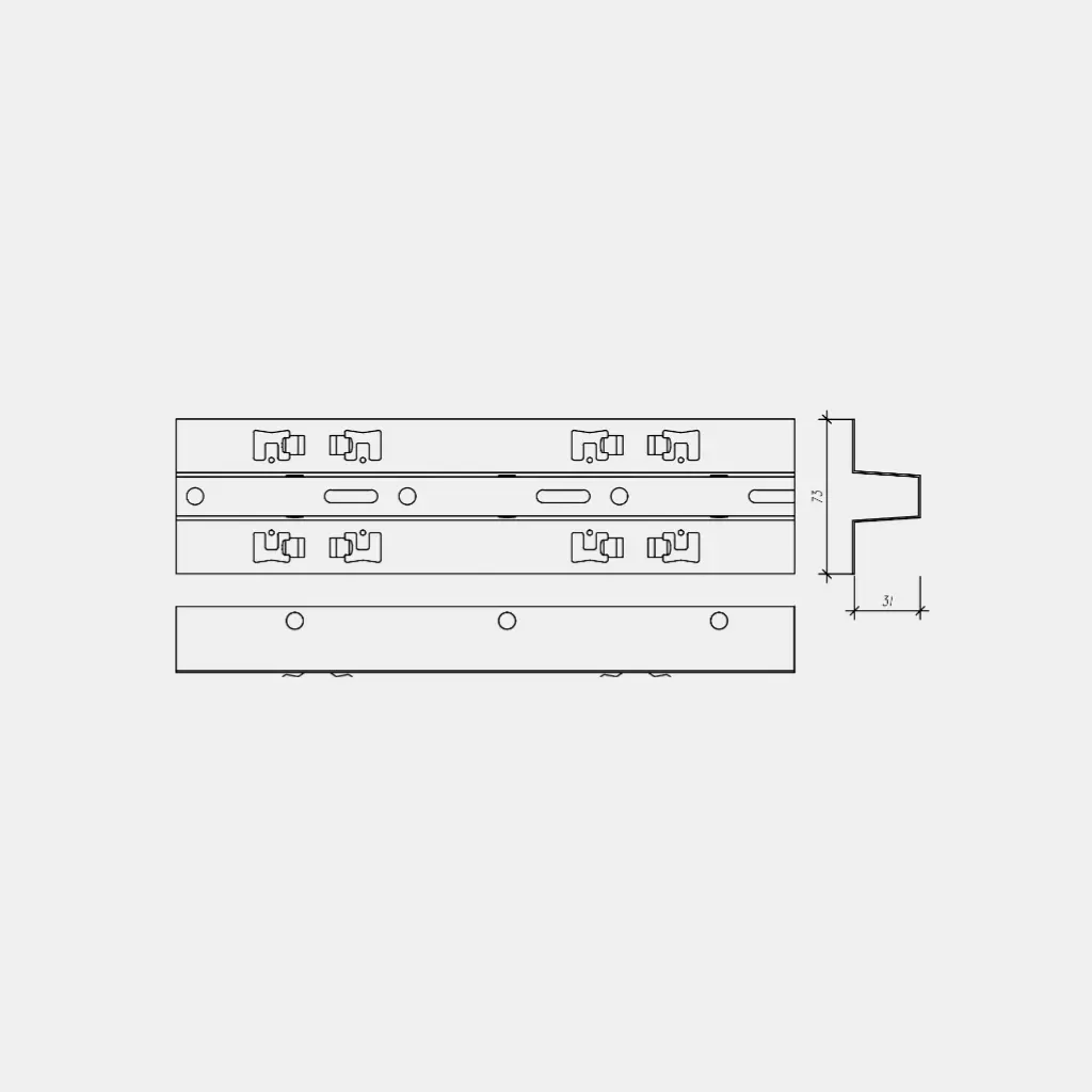 Laikiklis T30 Baffle lamelėms